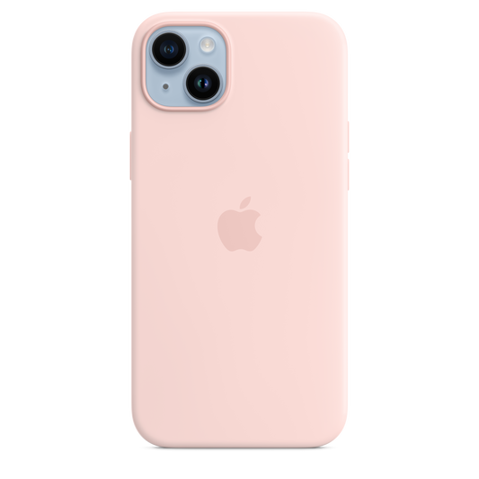 Funda de silicona con MagSafe para el iPhone 14 Plus - Rosa caliza - Rossellimac
