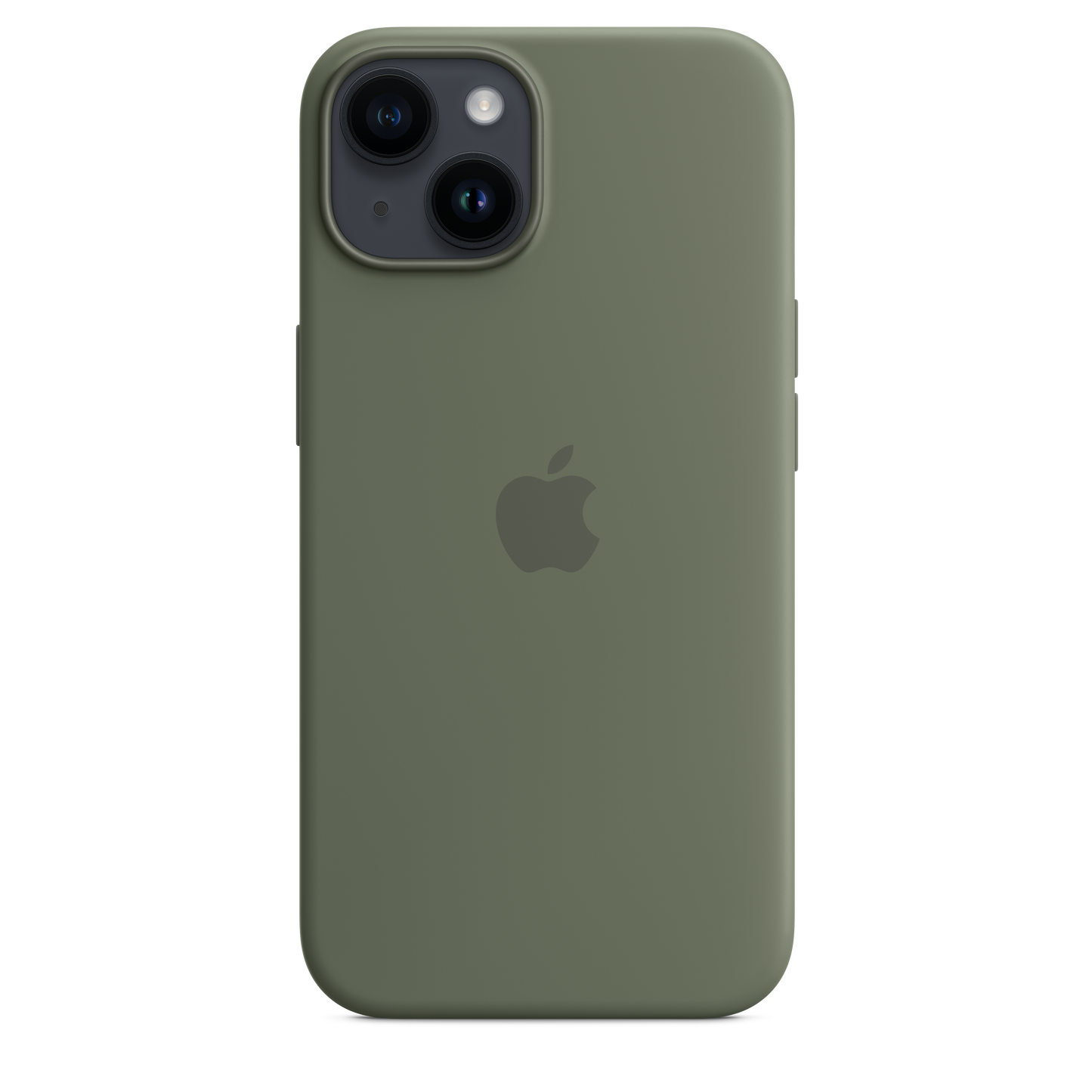 Funda de silicona con MagSafe para el iPhone 14 - Verde oliva - Rossellimac