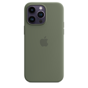 Funda de silicona con MagSafe para el iPhone 14 Pro Max - Verde oliva - Rossellimac