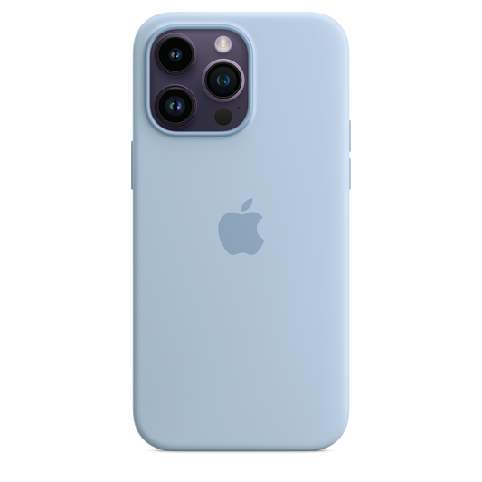 Funda de silicona con MagSafe para el iPhone 14 Pro Max - Azul celeste - Rossellimac
