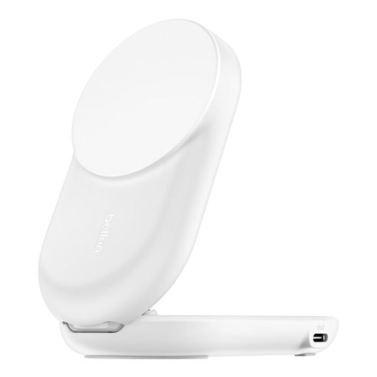 Cargador magnético plegable 2 en 1 UltraCharge con Qi2 de 25W Blanco | Belkin