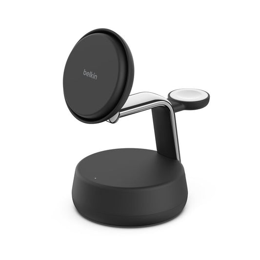Soporte de carga inalámbrica 3 en 1 UltraCharge Pro Qi2 25W Negro | Belkin