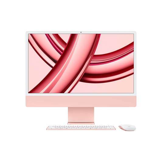 iMac con pantalla Retina 4,5K de 24 pulgadas: Chip M3 de Apple con CPU de ocho núcleos y GPU de diez núcleos, 512 GB SSD - Rosa