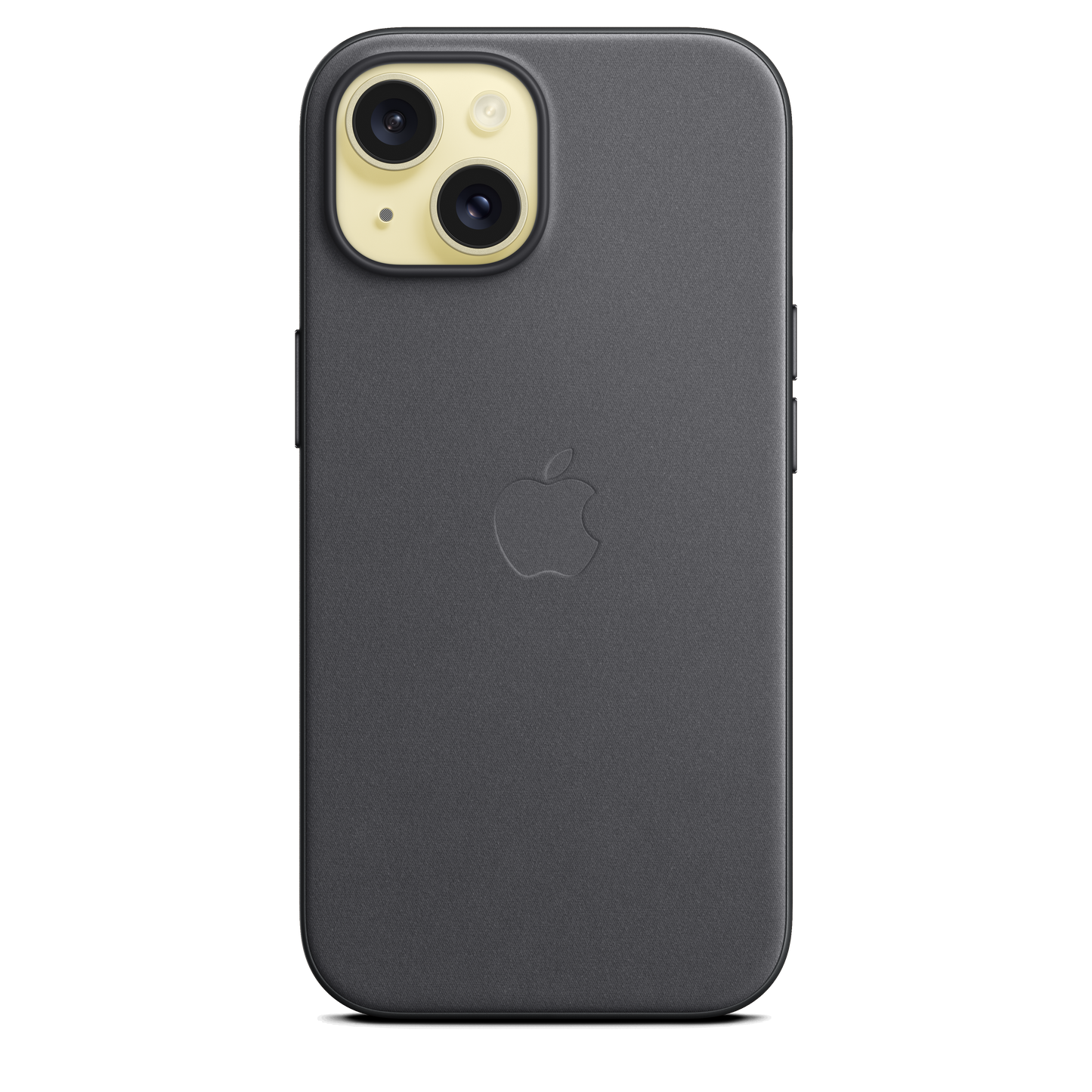 Funda de trenzado fino con MagSafe para el iPhone 15 - Negro