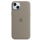 Funda de silicona con MagSafe para el iPhone 15 Plus - Arcilla