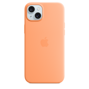 Funda de silicona con MagSafe para el iPhone 15 Plus - Naranja sorbete