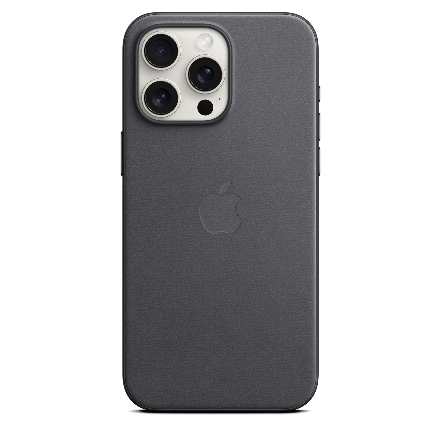 Funda de trenzado fino con MagSafe para el iPhone 15 Pro Max - Negro
