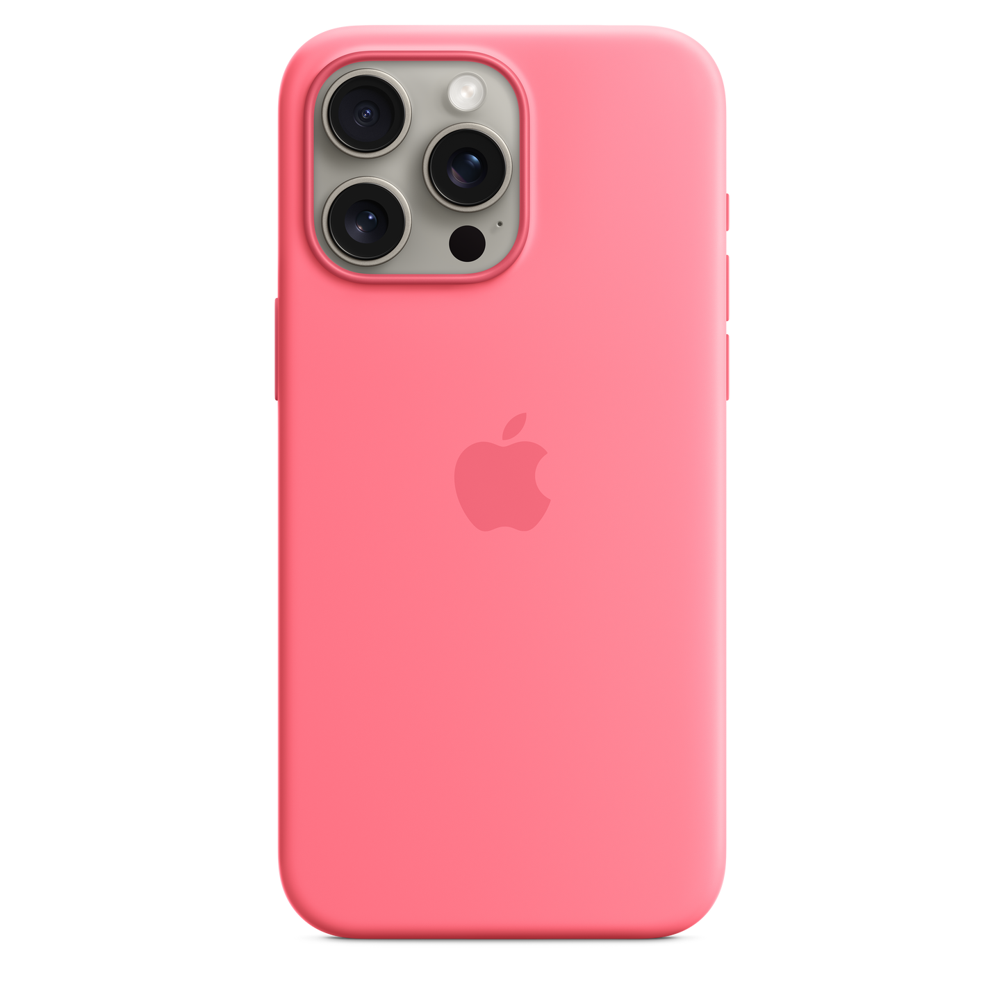 Funda de silicona con MagSafe para el iPhone 15 Pro Max - Rosa