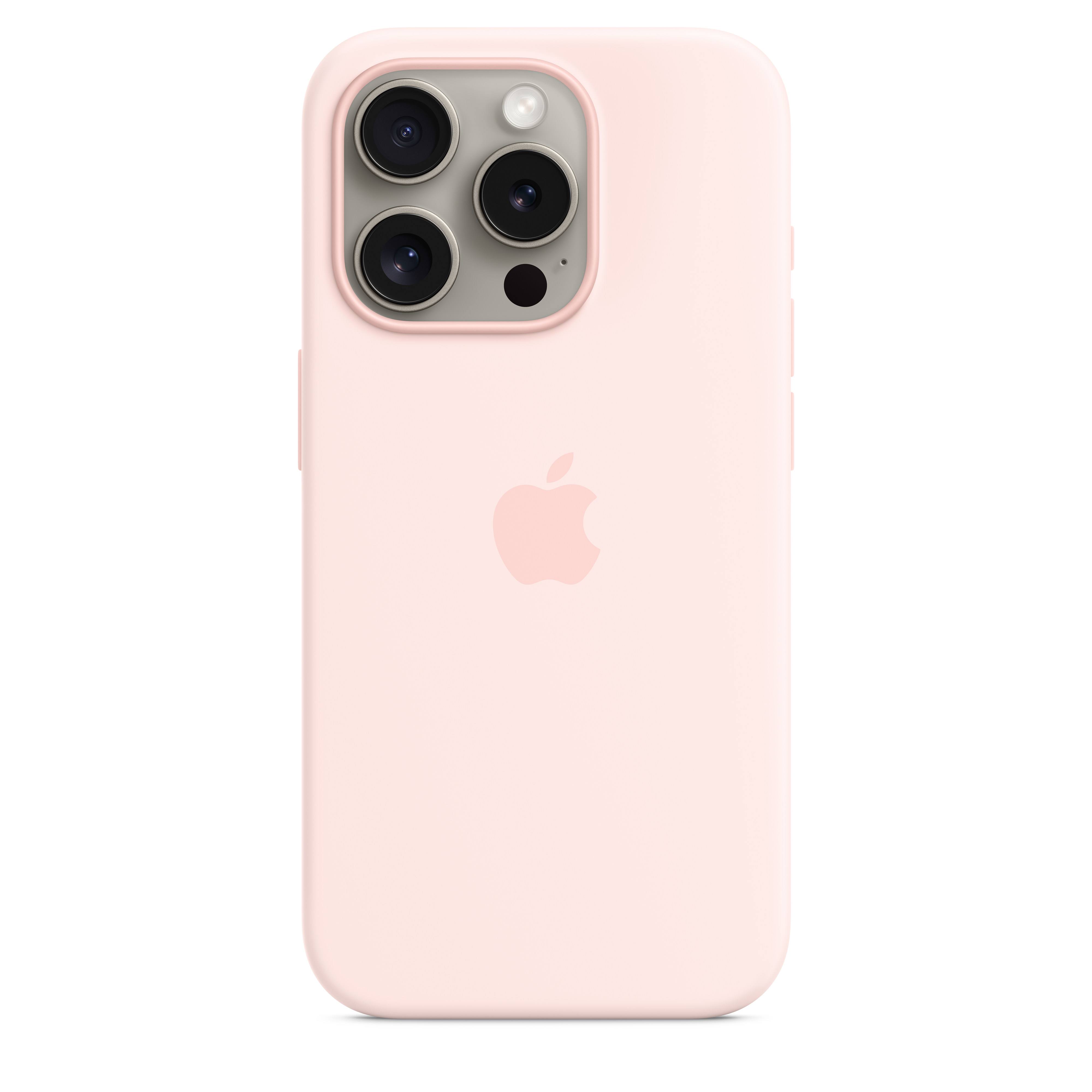 Funda de silicona con MagSafe para el iPhone 15 - Rosa claro – Rossellimac