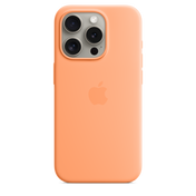 Funda de silicona con MagSafe para el iPhone 15 Pro -  Naranja sorbete