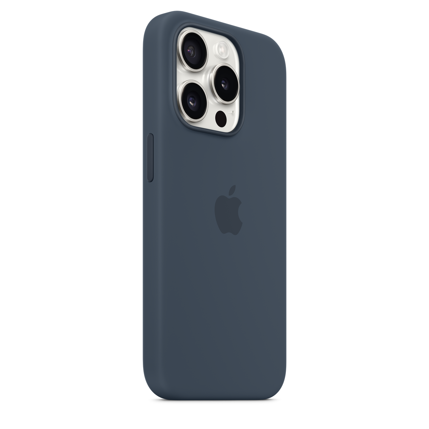 Funda de silicona con MagSafe para el iPhone 15 Pro -  Azul tempestad