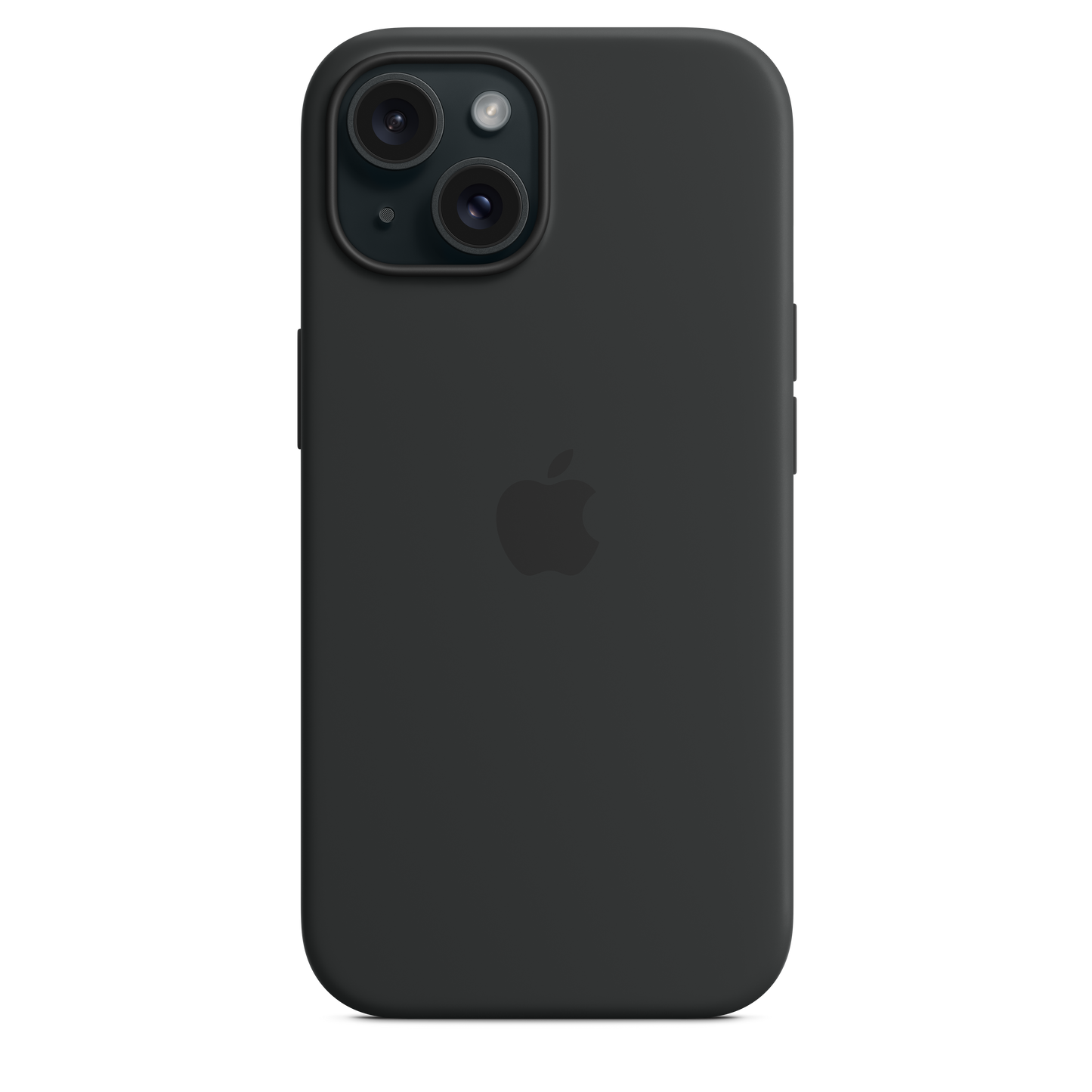 Funda de silicona con MagSafe para el iPhone 15 - Negro