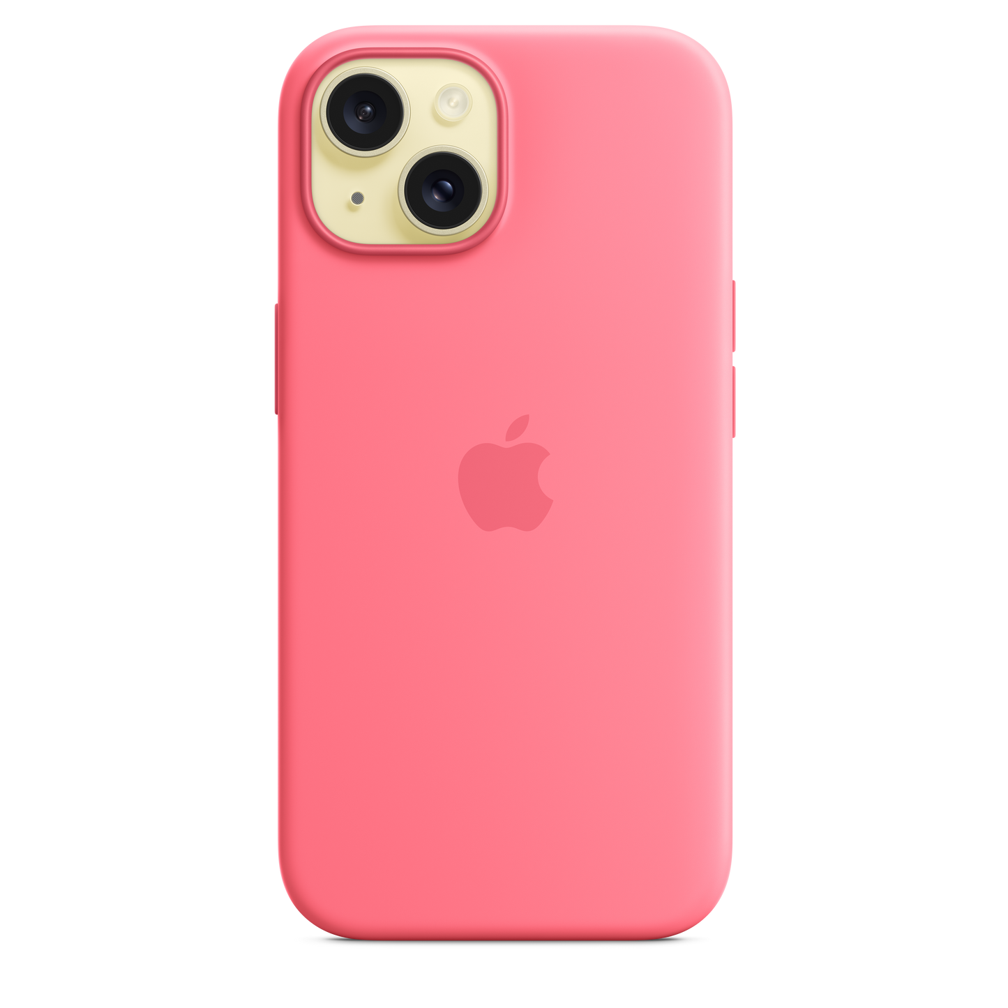 Funda de silicona con MagSafe para el iPhone 15 - Rosa