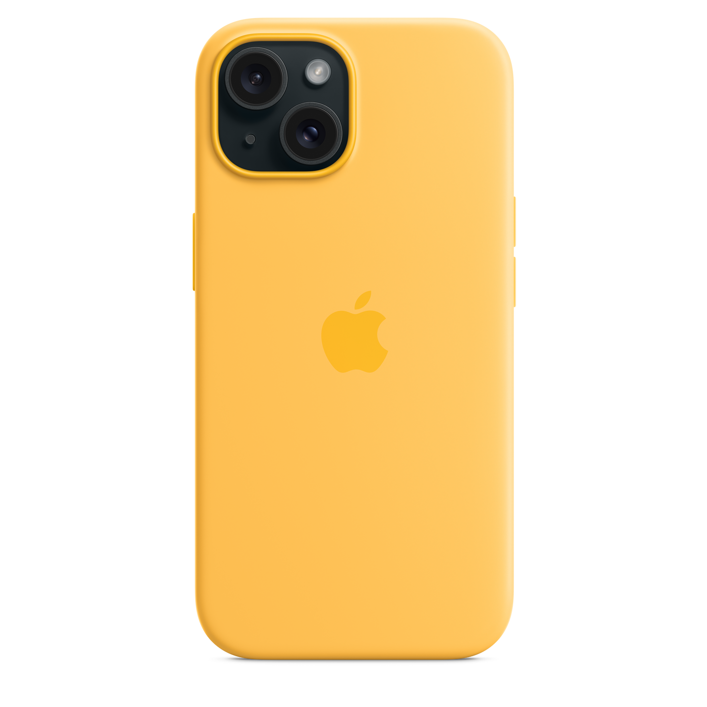 Funda de silicona con MagSafe para el iPhone 15 - Amarillo solar