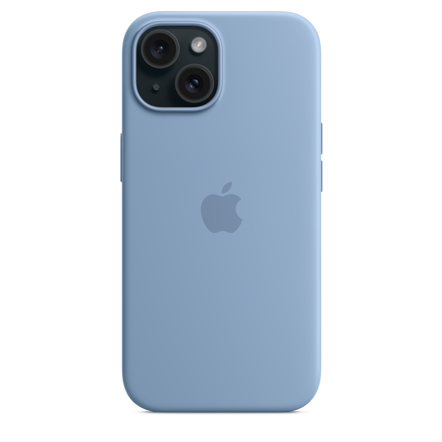 Funda de silicona con MagSafe para el iPhone 15 - Azul invierno