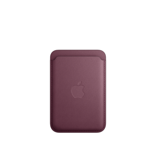 Cartera de trenzado fino con MagSafe para el iPhone - Rojo mora - Rossellimac