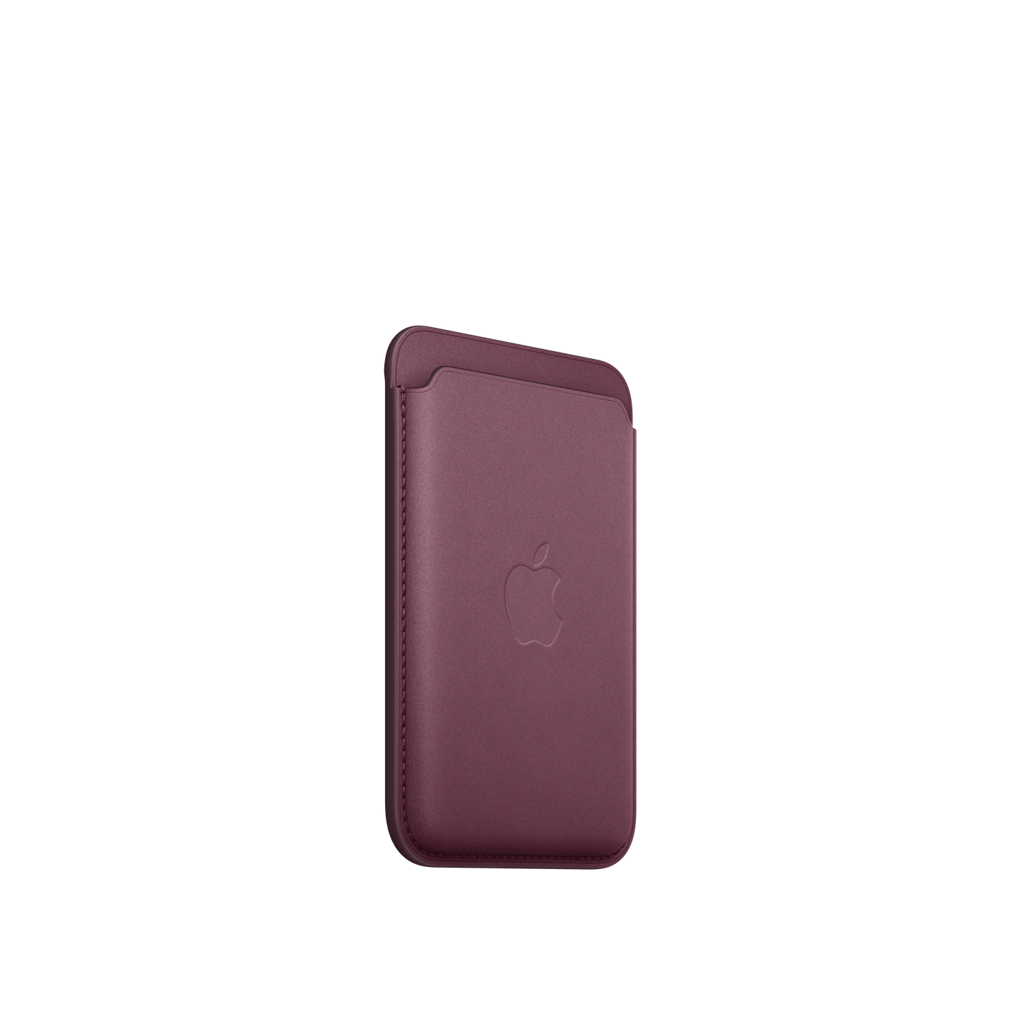 Cartera de trenzado fino con MagSafe para el iPhone - Rojo mora