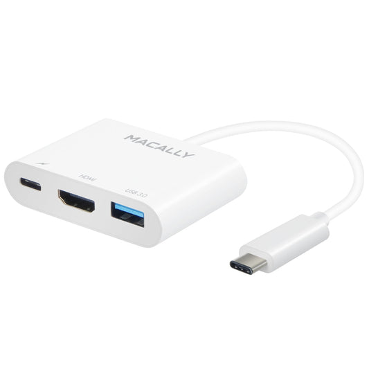 Adaptador USB-C a HDMI/USB3.0 Superspeed 5GB/USB-C. Compatible 4K de Macally - Rossellimac
