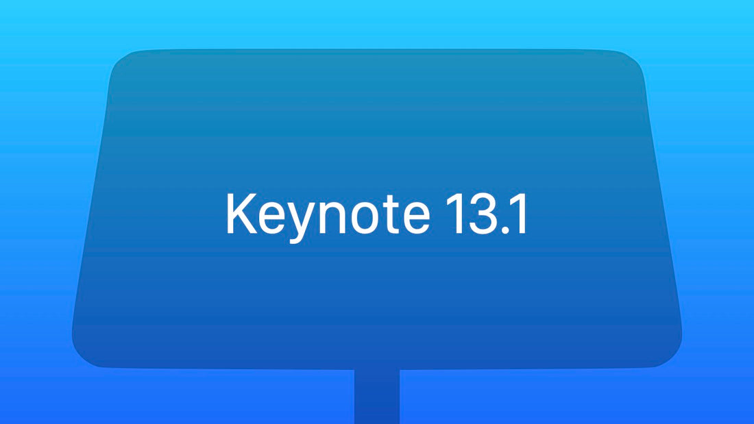 Keynote 13.1 permite importar archivos vectoriales.