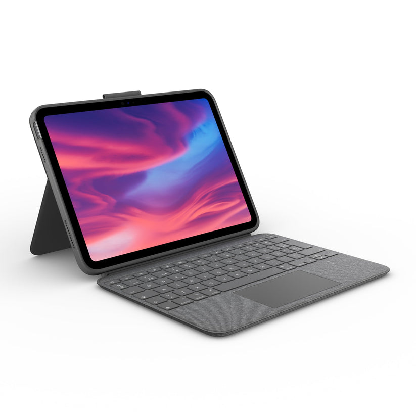 Funda con Teclado Combo Touch de Logitech Gris  iPad 10a Gen - Rossellimac