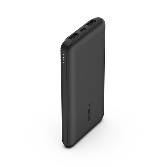 Batería externa 10K USB-A y USB-C de 15w de Belkin Negro