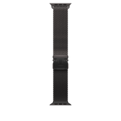 Pulsera Milanese Loop en titanio negro (49 mm) - Talla L