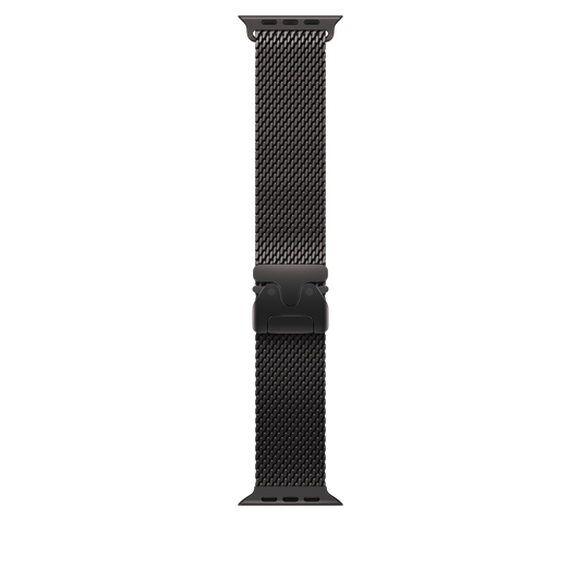 Pulsera Milanese Loop en titanio negro (49 mm) - Talla L