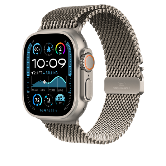 Pulsera Milanese Loop en titanio natural (49 mm) - Talla L