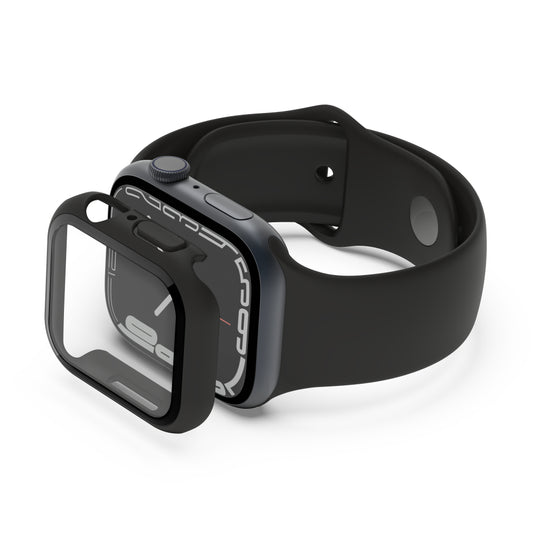 Cristal templado para Apple Watch 2en1 con protección 360 de Belkin Negro 40/41mm - Rossellimac