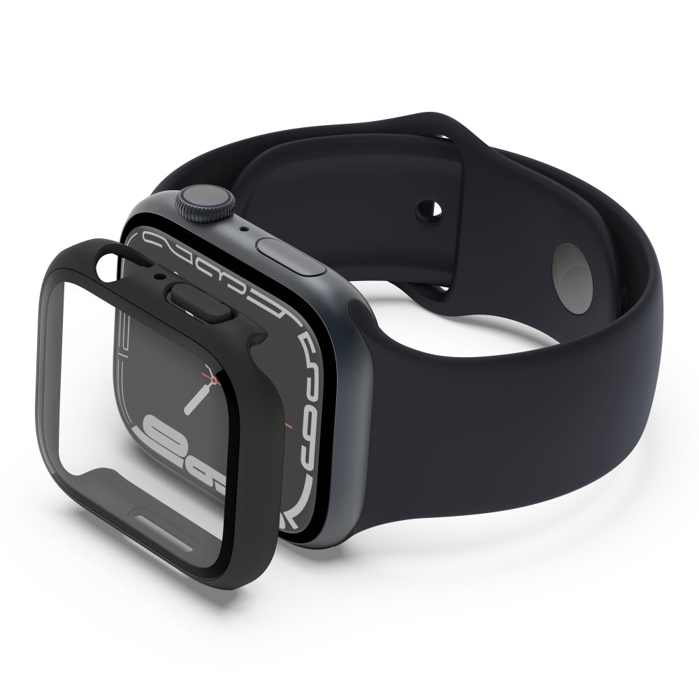 Cristal templado para Apple Watch 2en1 con protección 360 de Belkin Negro 44/45mm - Rossellimac