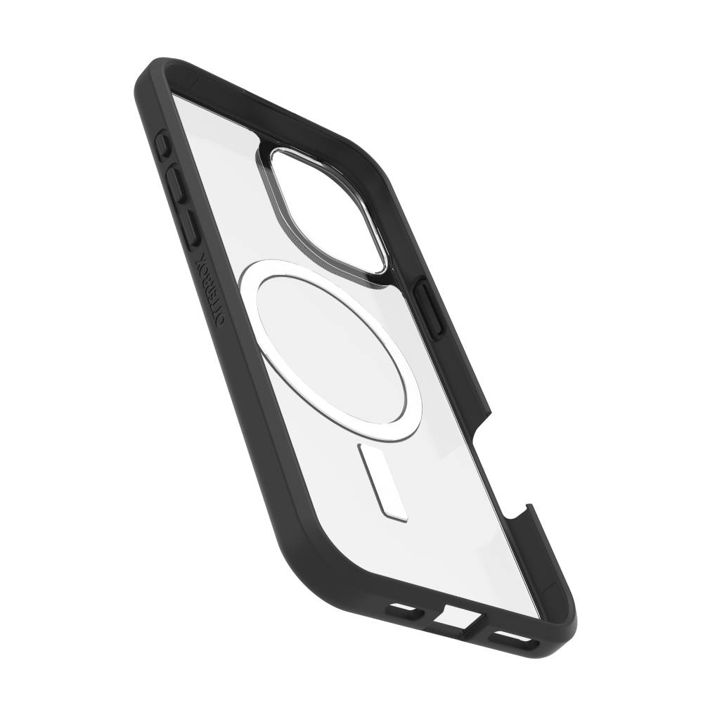 Funda React MagSafe para iPhone 16 Plus transparente/negro de Otterbox