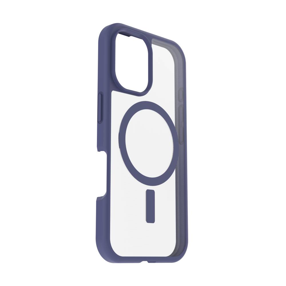 Funda React MagSafe para iPhone 16 transparente/morado de Otterbox