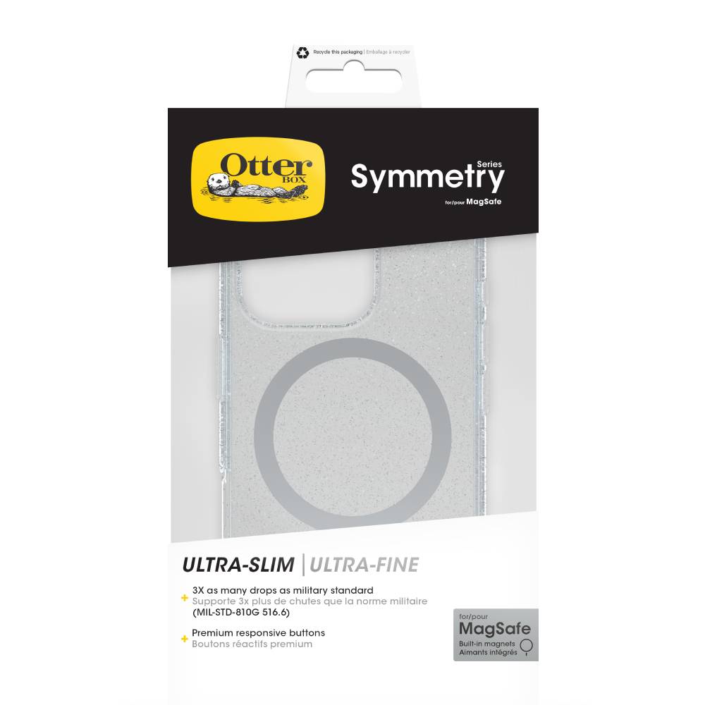 Funda Symmetry Clear MagSafe para iPhone 16 Pro Stardust de Otterbox