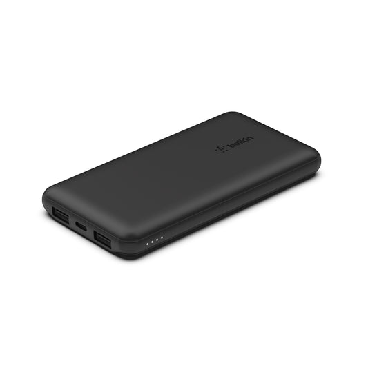 Batería externa 10K USB-A y USB-C de 15w de Belkin Negro