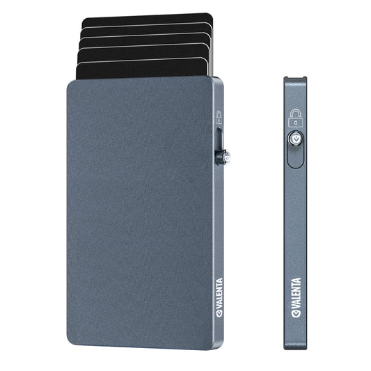 Cartera protector Aluminium MagSafe para iPhone Gris de Valenta