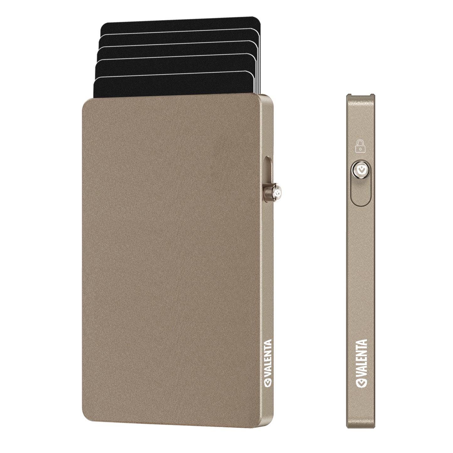 Cartera protector Aluminium MagSafe para iPhone Titanio Natural de Valenta