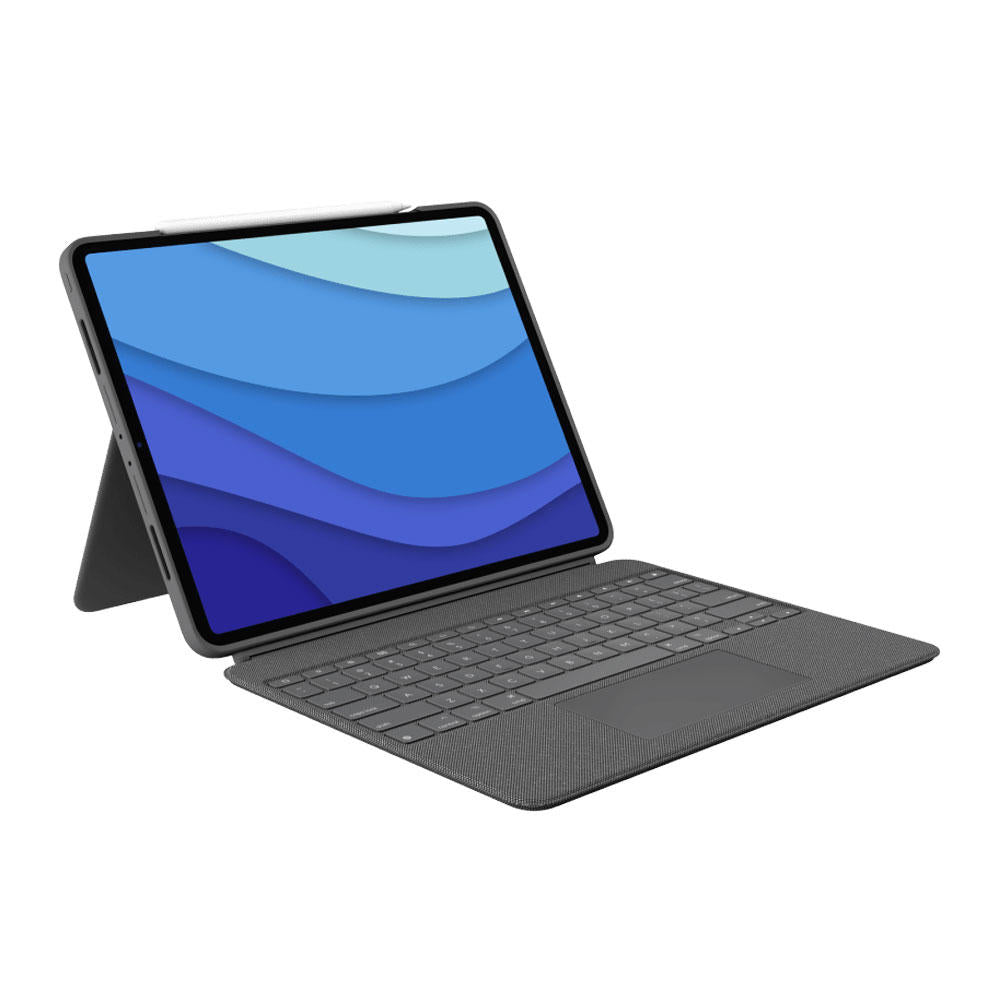 Funda con Teclado Combo Touch de Logitech Gris  iPad Pro 12.9 5a Gen - Rossellimac