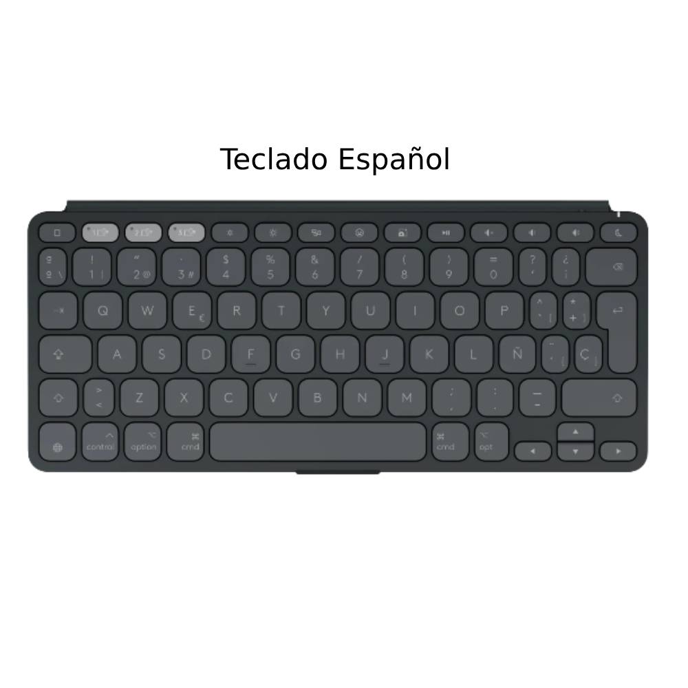 Teclado Español Logitech Keys To Go 2 negro