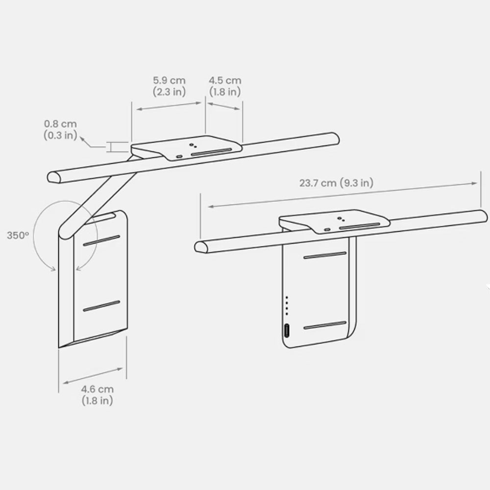Lámpara LED portátil para ordenador LaptopBar Blanco | BenQ