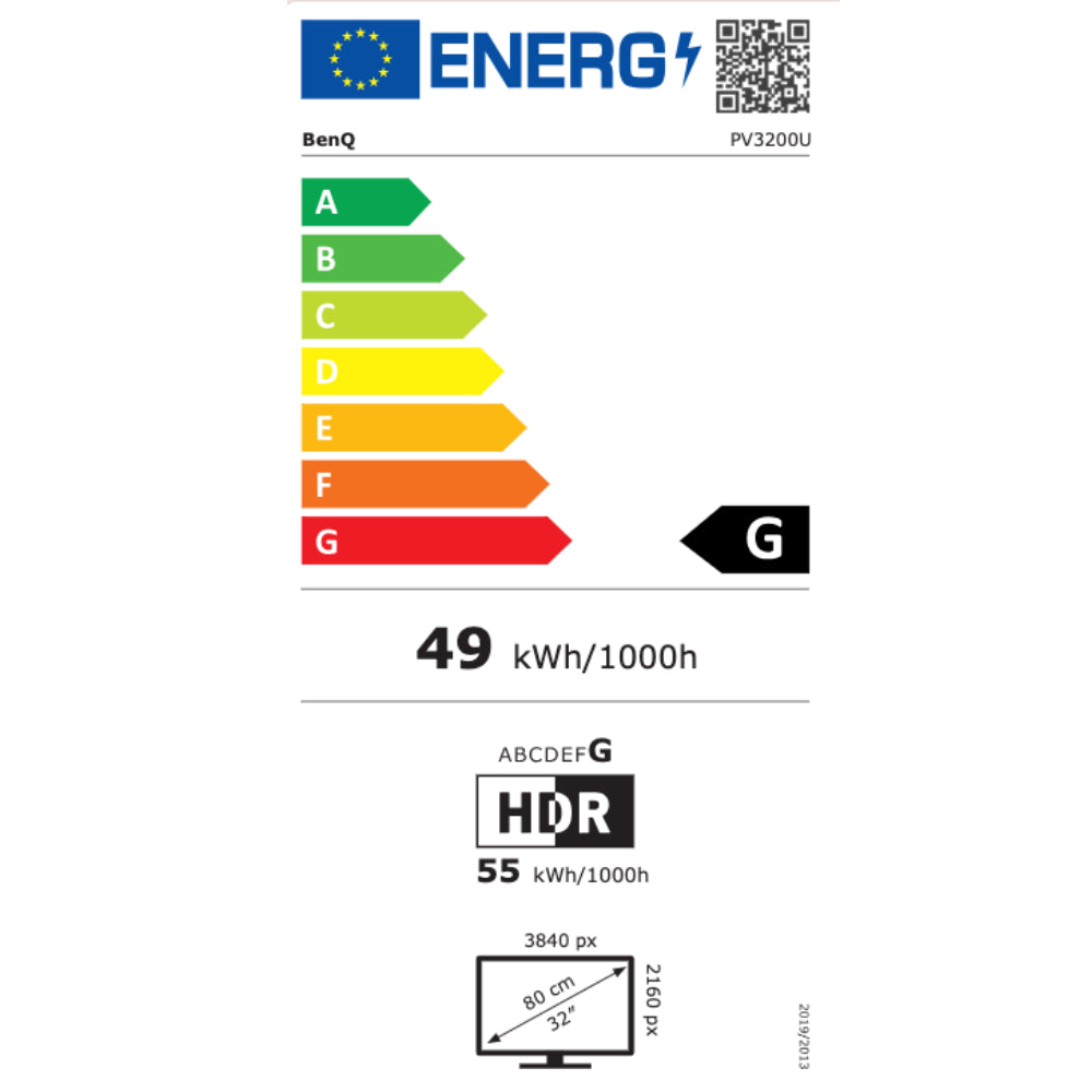 BenQ Monitor PV3200U 32" 4K 95% P3 100% Rec.709 para Edición