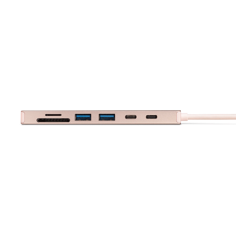 Adaptador Hub multipuerto USB-C 7 en 1 MacBook Neo - Blush | Rossellimac