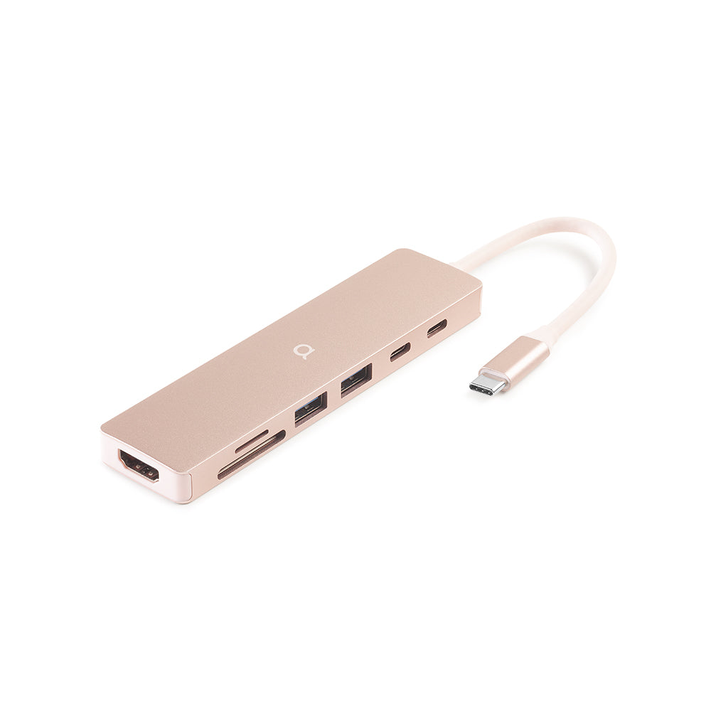 Adaptador Hub multipuerto USB-C 7 en 1 MacBook Neo - Blush | Rossellimac