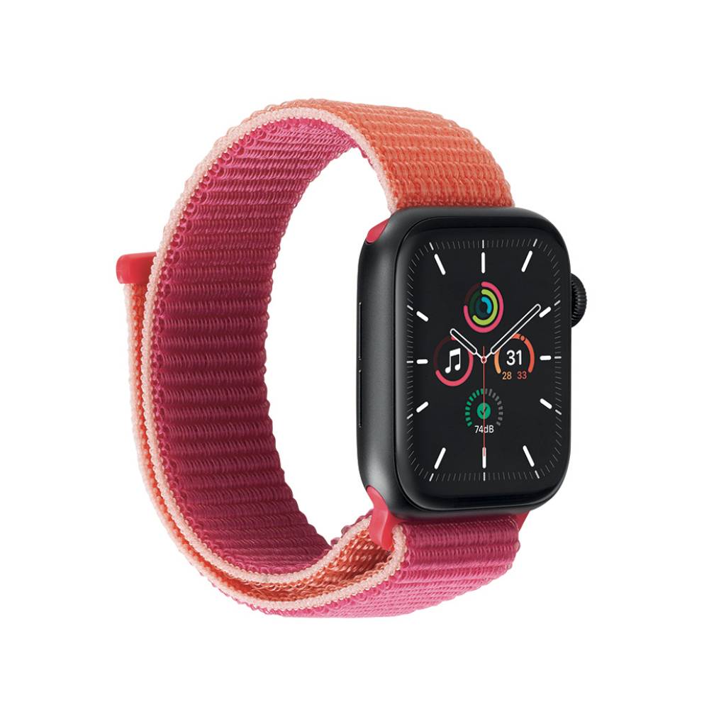 Correa velcro Koa para Apple Watch 38mm 42mm Rosa/naranja de Rossellimac