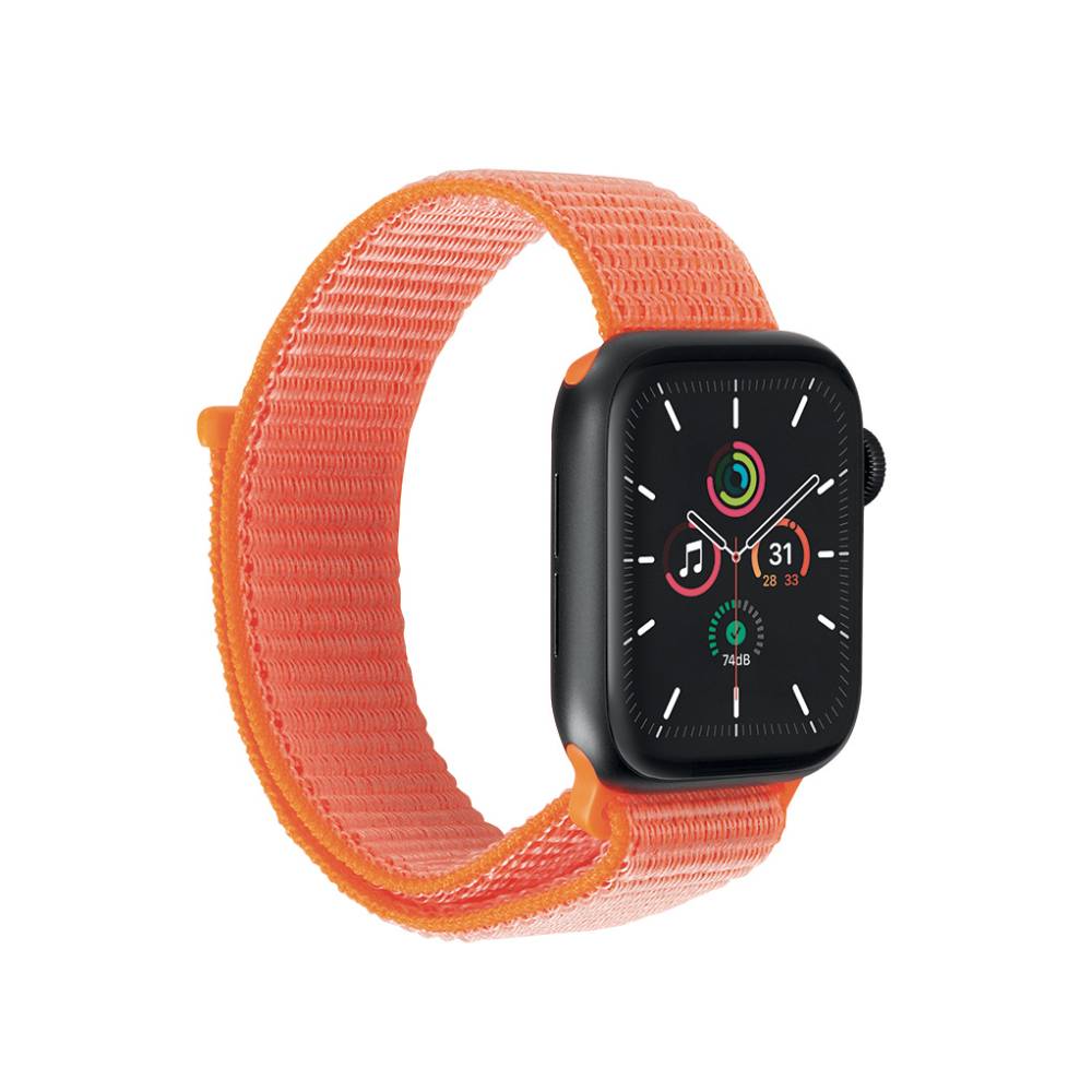 Correa velcro Koa para Apple Watch 42mm 46mm Naranja de Rossellimac