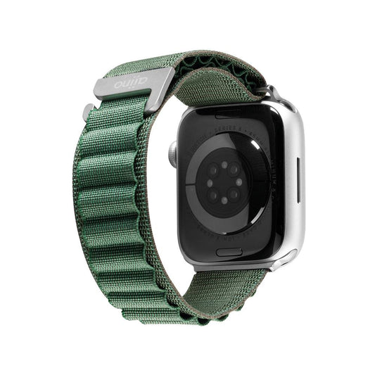 Correa nylon Vertical para Apple Watch 42mm/49mm Verde de Rossellimac