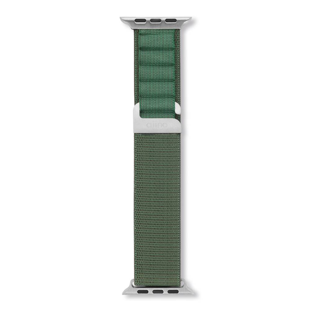 Correa nylon Vertical para Apple Watch 42mm/49mm Verde de Rossellimac