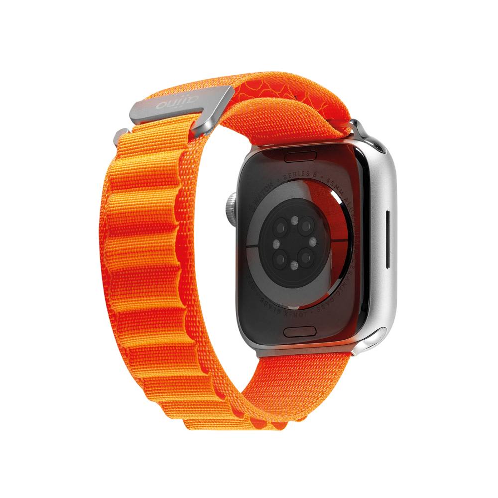 Correa nylon Vertical para Apple Watch 42mm/49mm Naranja de Rossellimac