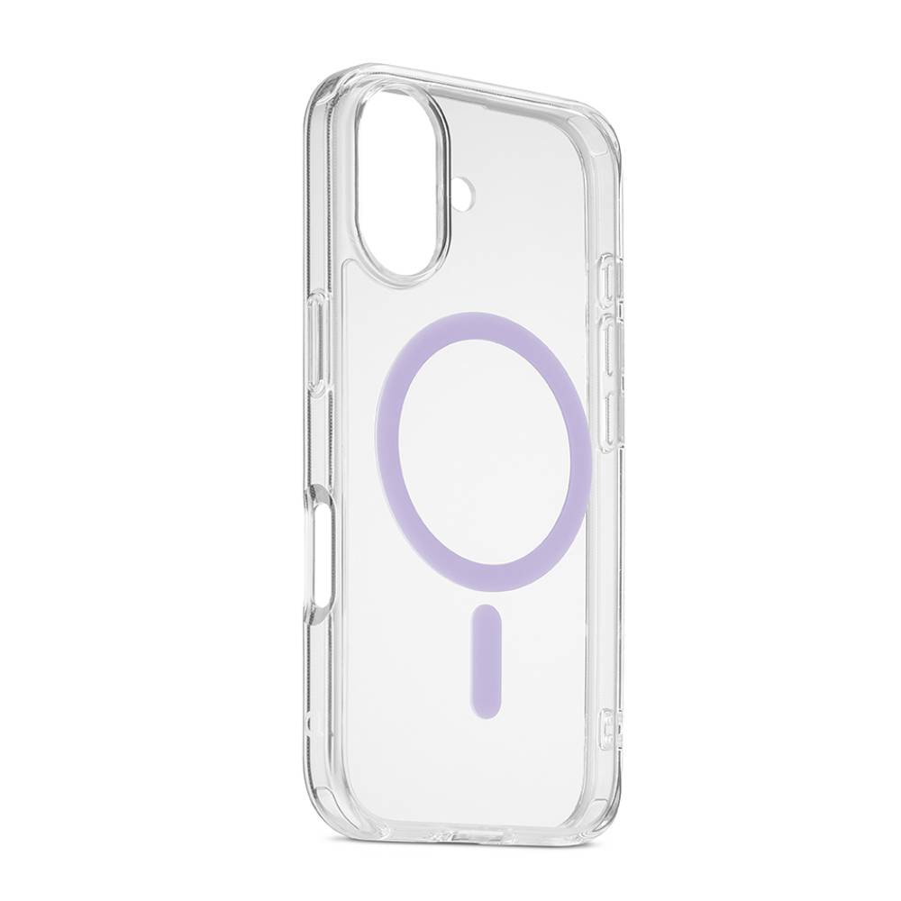 Funda Frozen MagSafe para iPhone 16 lila/transparente de Rossellimac