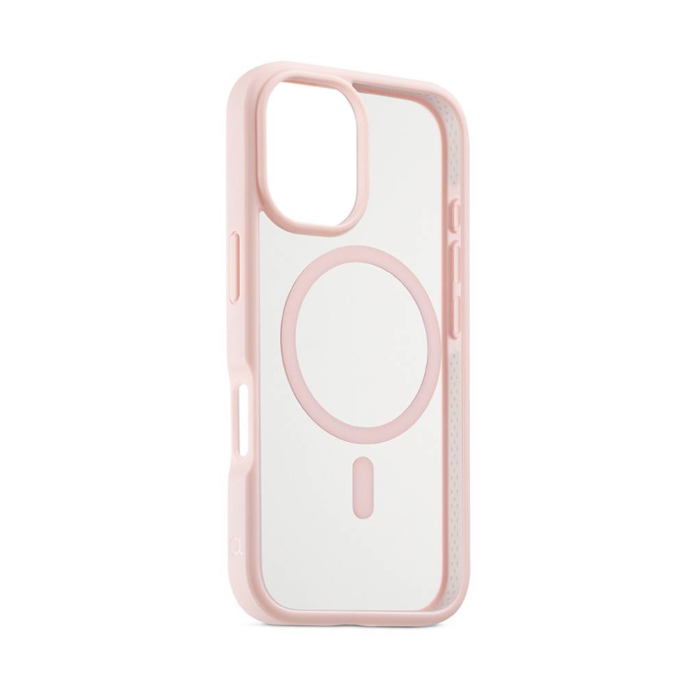 Funda Jump ultra-protectora MagSafe para iPhone 16 Pro rosa/transparente de Rossellimac