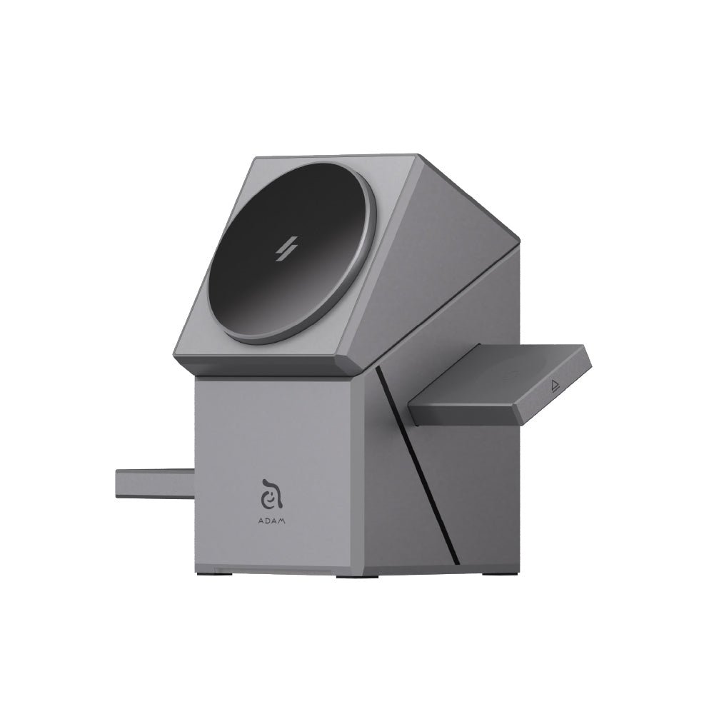 Estación de carga inteligente 3 en 1 Mag Qube Qi2 | Adam Elements